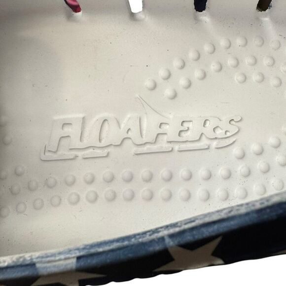 Floafers NEW Country Club Driver Men's 9 USA Patriotic Waterproof Boat Shoes - Picture 6 of 8